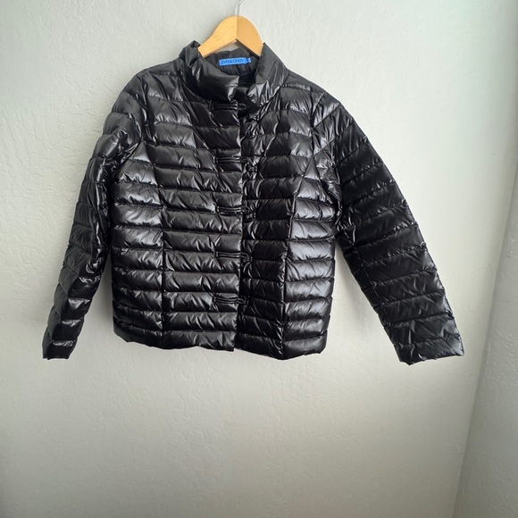 J. McLaughlin Glossy Black Puffer Jacket - Picture 8 of 8
